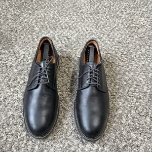 Allen Edmonds WANDERER COMFORT Plain Toe Blucher 11.5 D Black Grain Leather